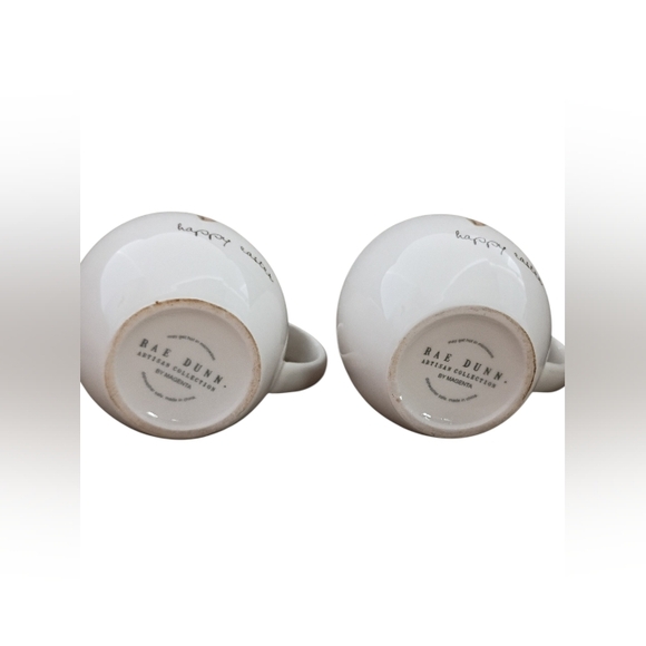 Rae Dunn Ceramic Set Of 2 "Happy Easter" Mugs - Picture 4 of 5